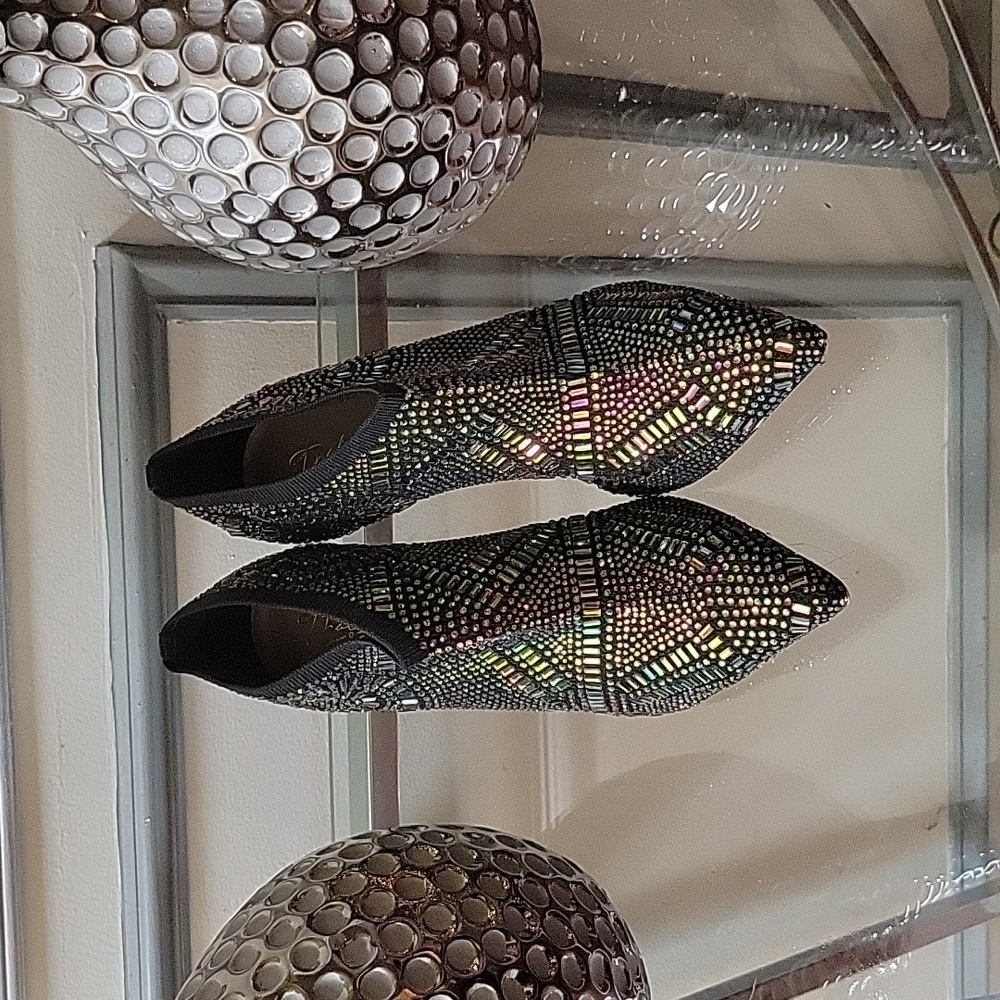 Iridescent Shoe booty.